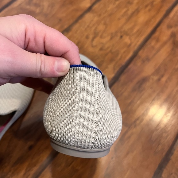 Rothys The Loafer Linen shoes womens 10.5 (run small fit, 8.5-9) beige slip on - Picture 6 of 12